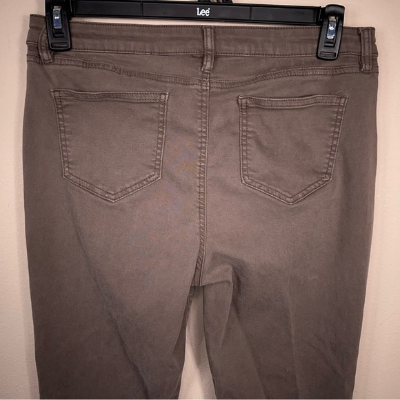 Size 10 David Bitton Buffalo Brown Stretch Jeans Soft Denim Neutral - Picture 6 of 13